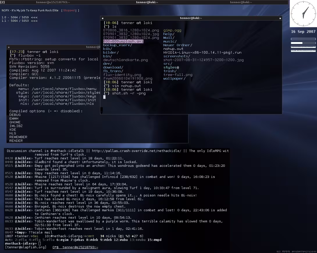 Fluxbox Screenshot