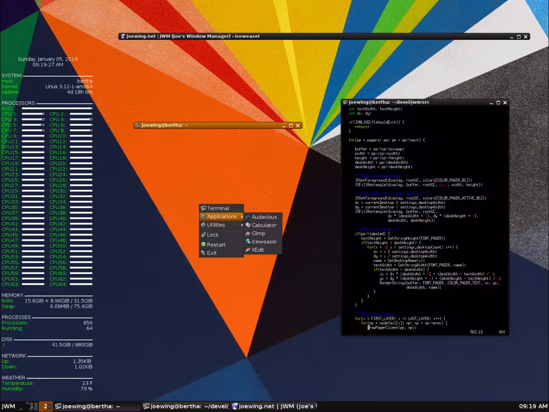 JWM Screenshot