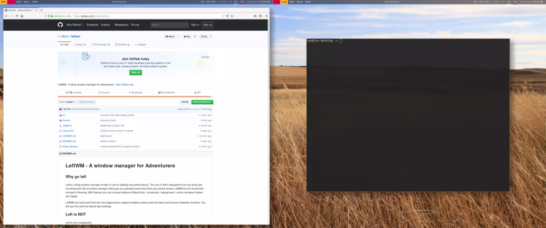 Leftwm screenshot