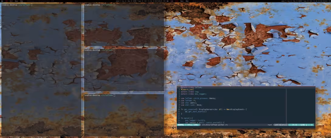 Leftwm screenshot